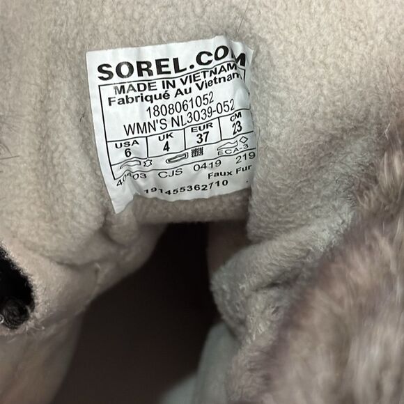 Sorel Women's Gray Fur-Trimmed Boots size 6 - Picture 8 of 11